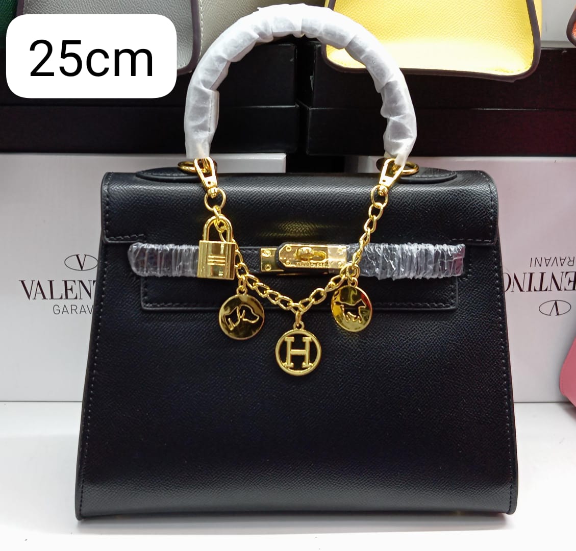 H Sellier Bag in Epsom Leather With Gold Hardware 25cm