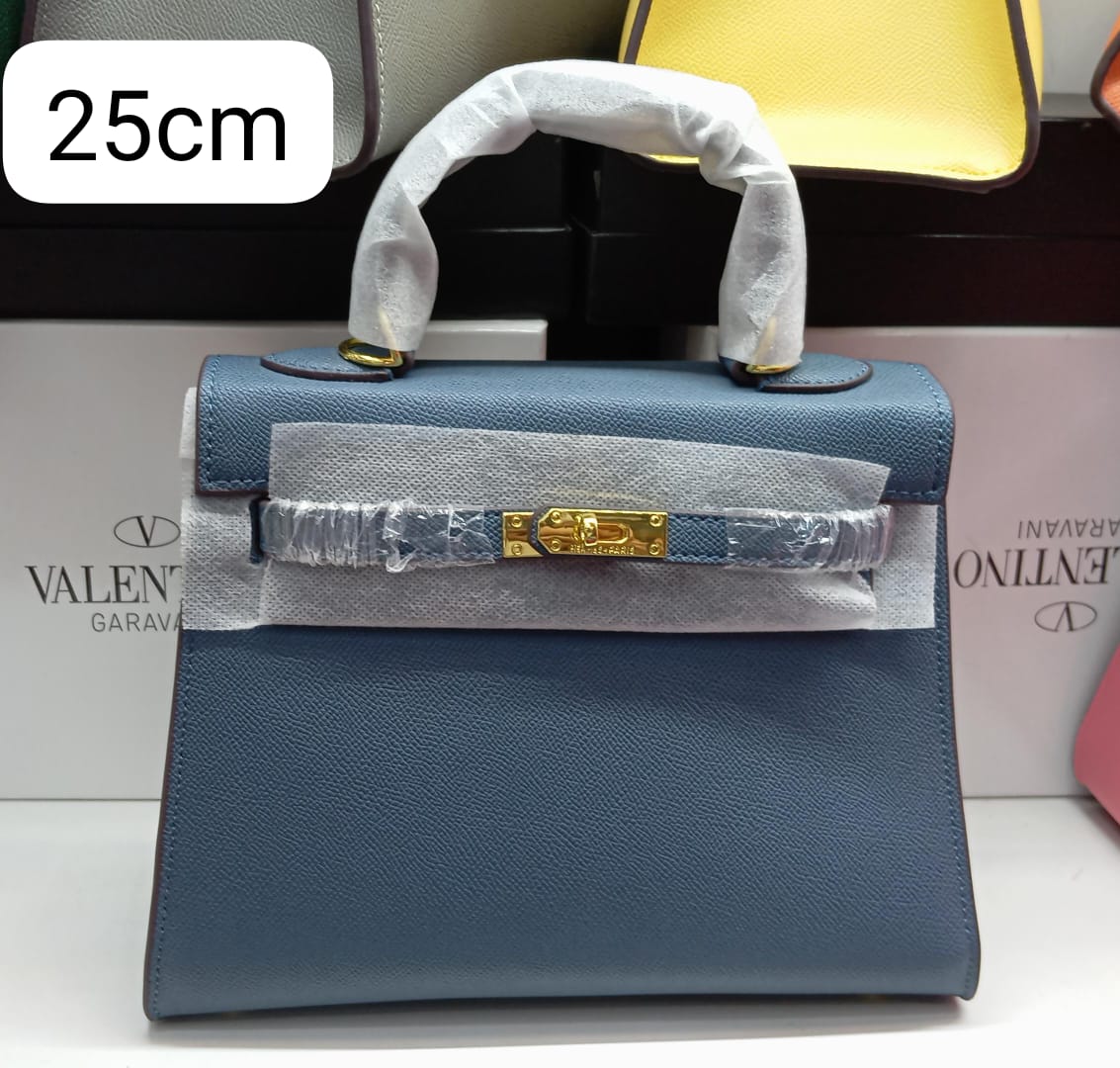 H Sellier Bag in Epsom Leather With Gold Hardware 25cm
