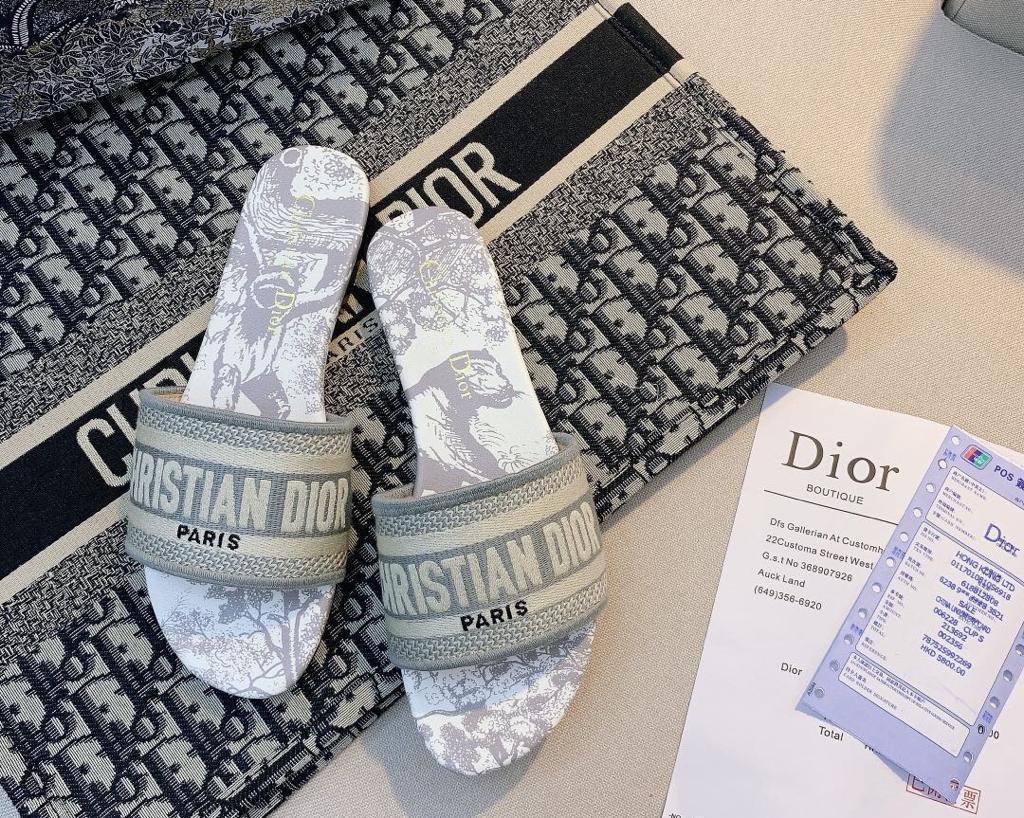 π.π Dway Embroidered Logo Flat Slippers