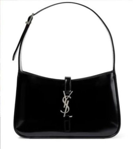Le5a7 YSL Kelly Shiny Leather Bag