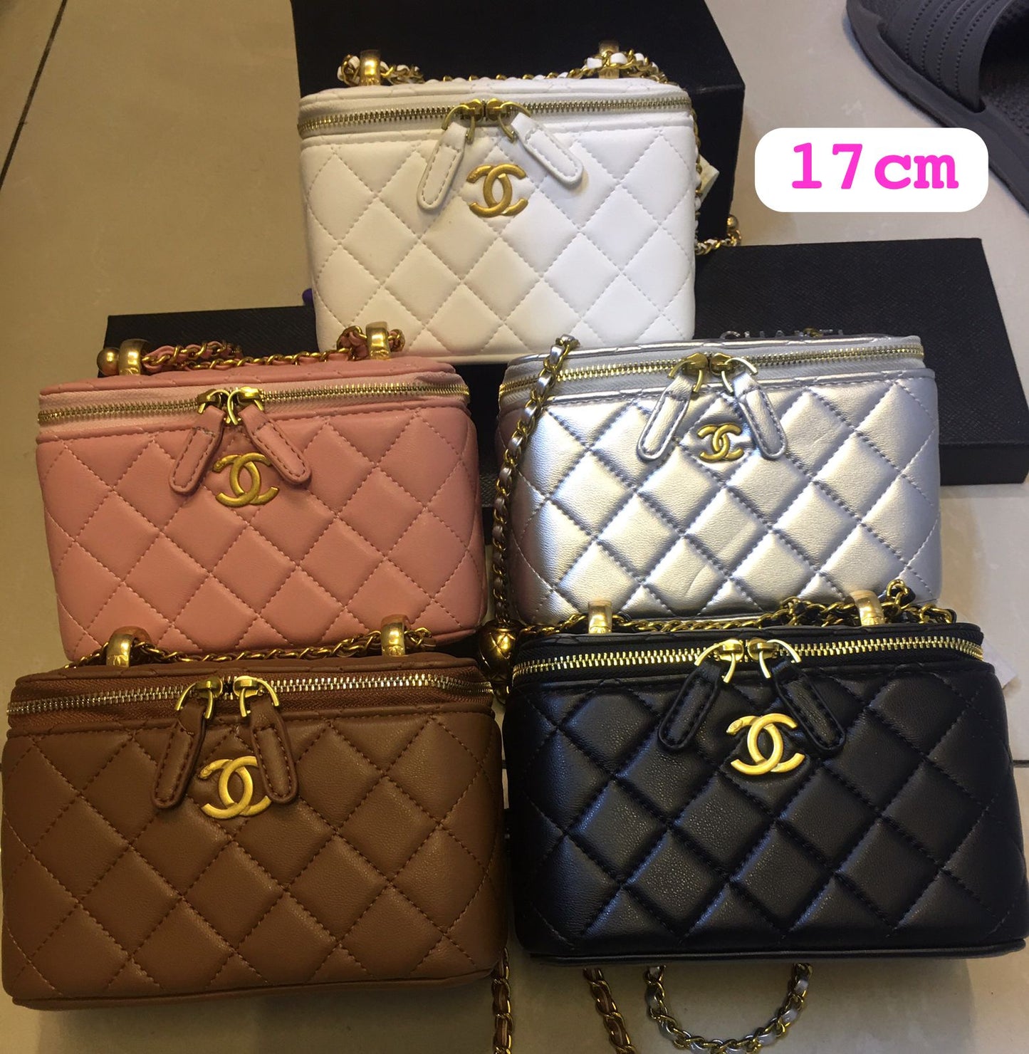 CH Leather CC Vanity Case Bag