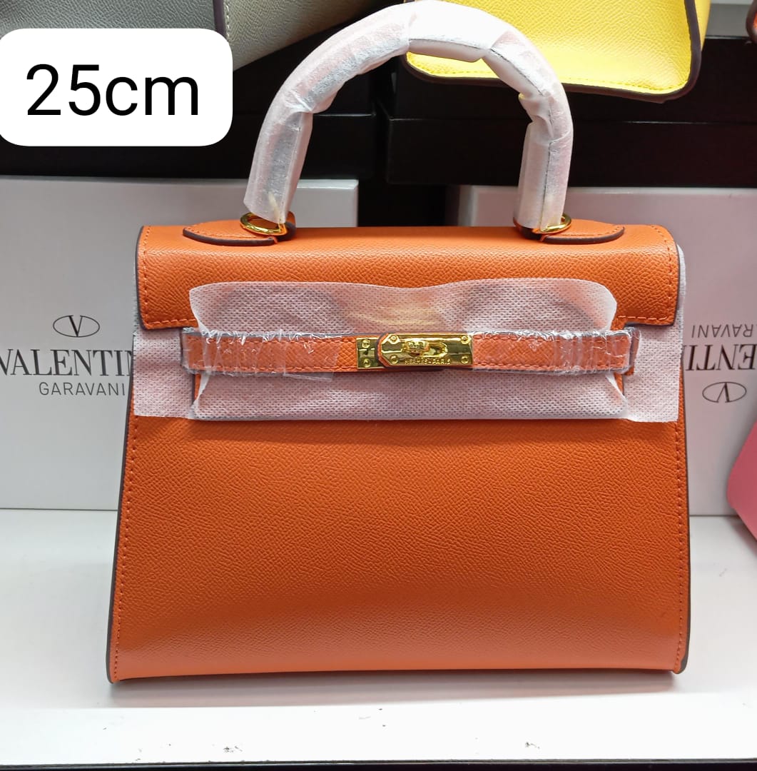 H Sellier Bag in Epsom Leather With Gold Hardware 25cm