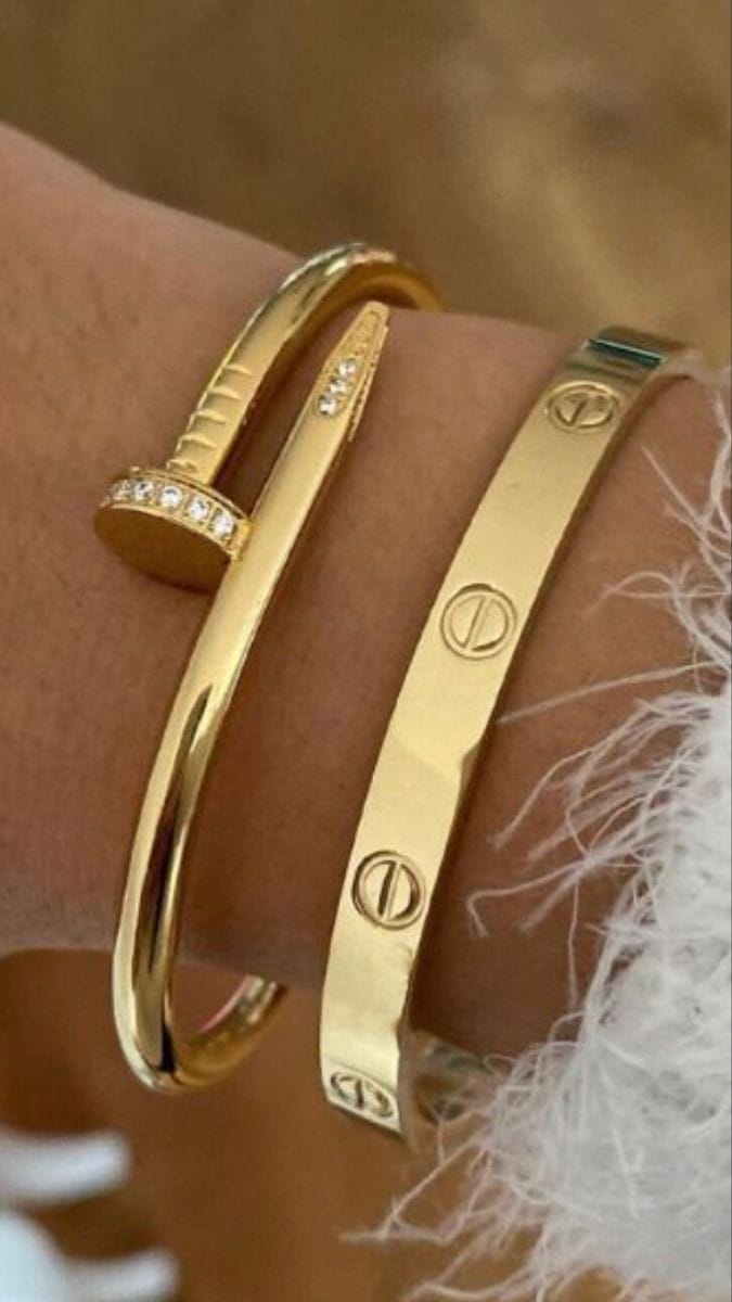 Nail & Love Gold-Tone Bracelet By Cartier