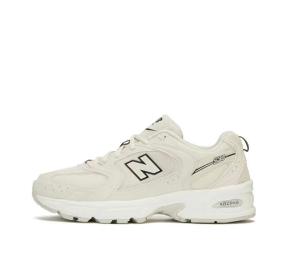 New Balance Ivory Mesh Low-top Running Sneakers