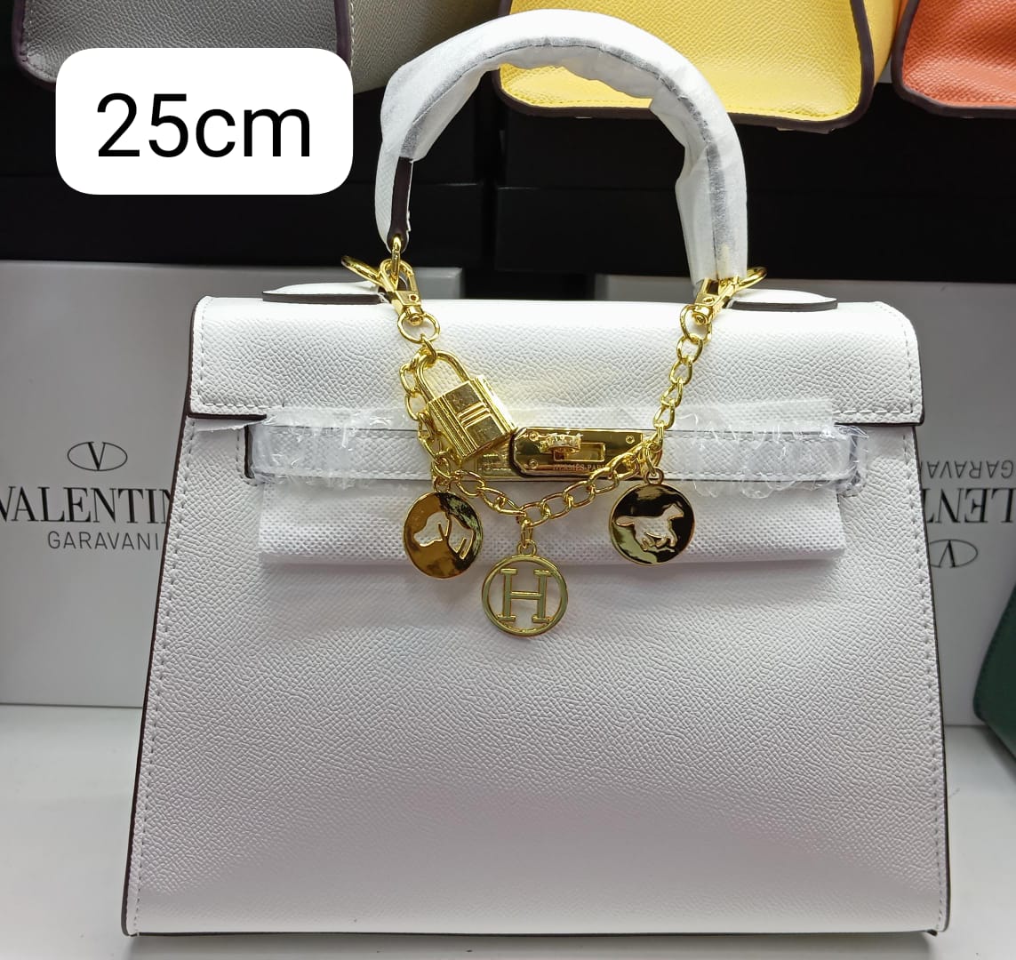 H Sellier Bag in Epsom Leather With Gold Hardware 25cm