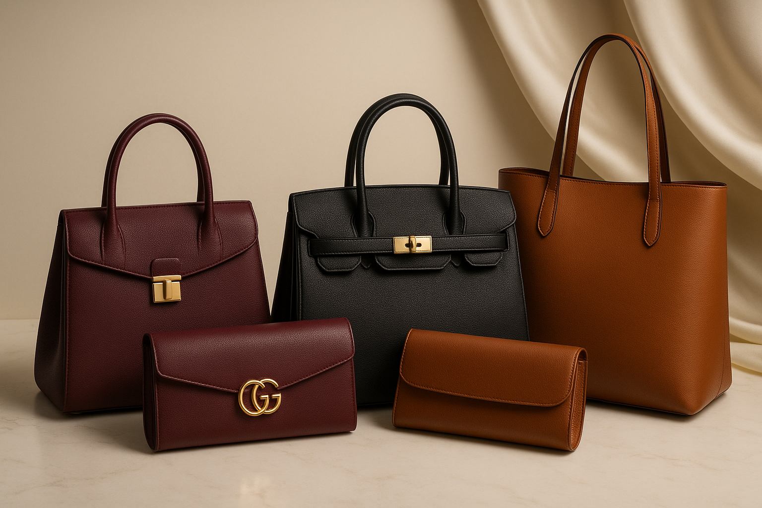 luxury bags fashion banner