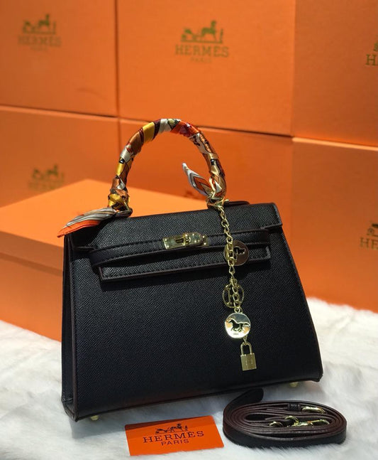 𝐇 Sellier Gold Hardware Bag in Epsom Leather 25cm